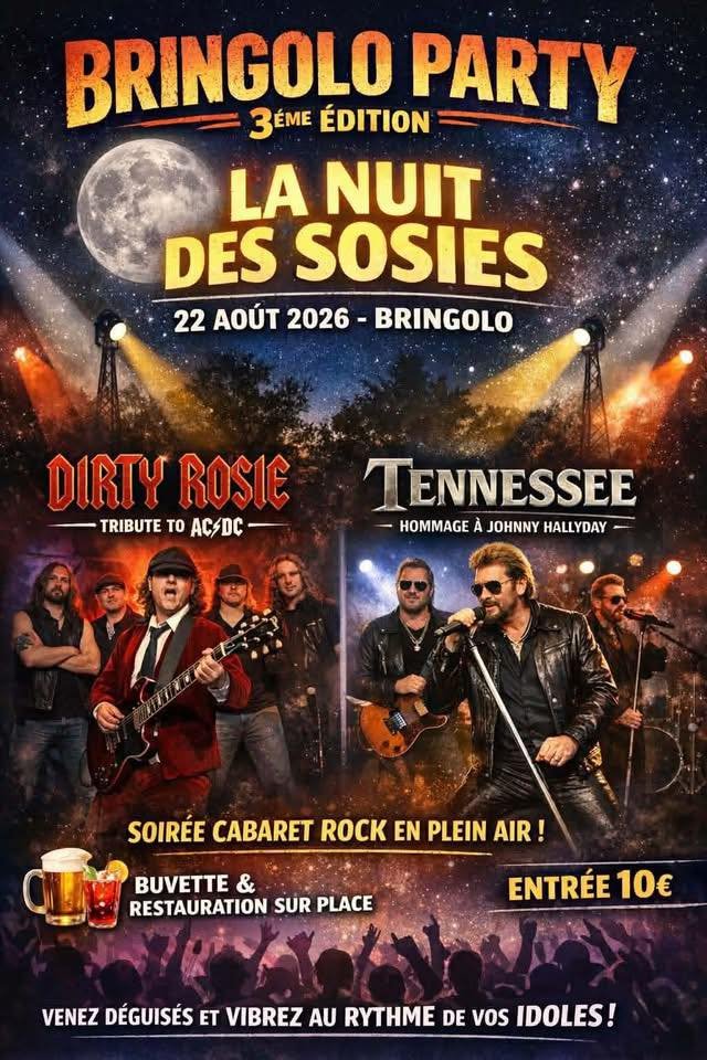 Affiche Bringolo Party 2026 – La Nuit des Sosies